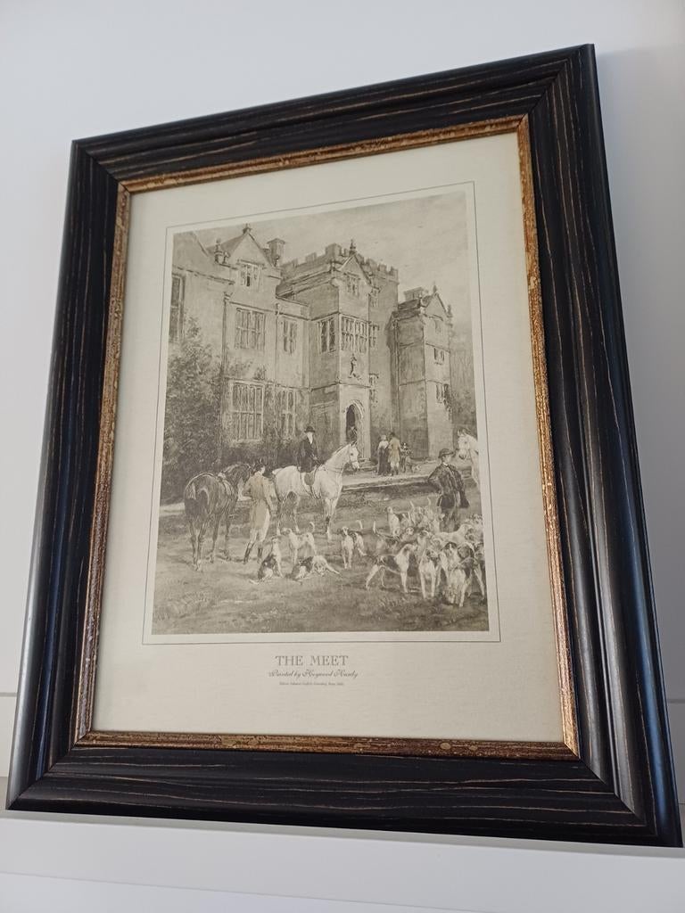Klassieke print in lijst - 39 x 49 cm, Antiek en Kunst, Ophalen of Verzenden