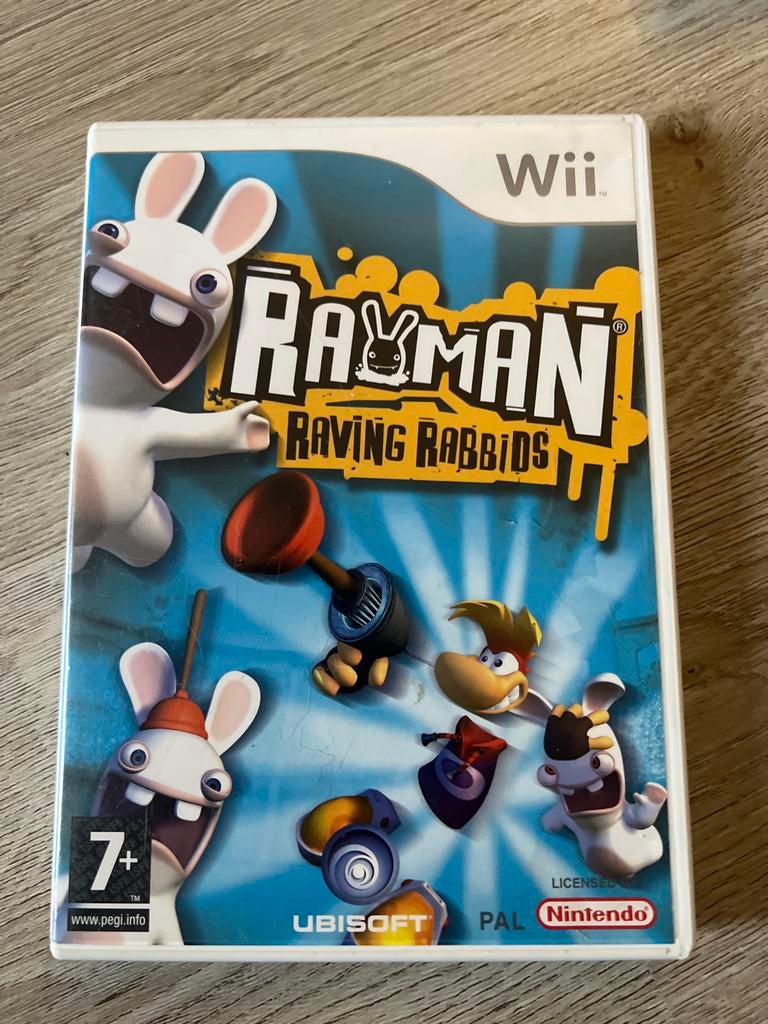 Rayman Raving Rabbids + Rayman TV party - Wii, Avontuur en Actie, 1 speler, Ophalen of Verzenden, Zo goed als nieuw