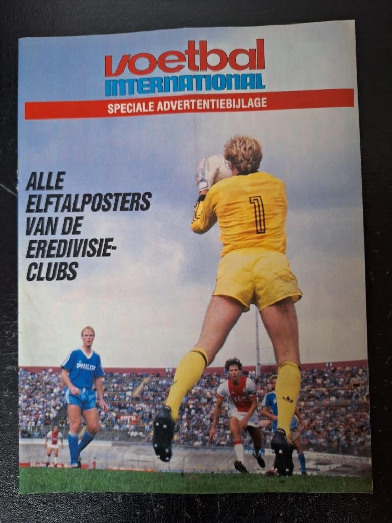 Poster bijlage Eredivisie seizoen 1986-87, Verzamelen, Ophalen of Verzenden, Zo goed als nieuw, Poster, Plaatje of Sticker