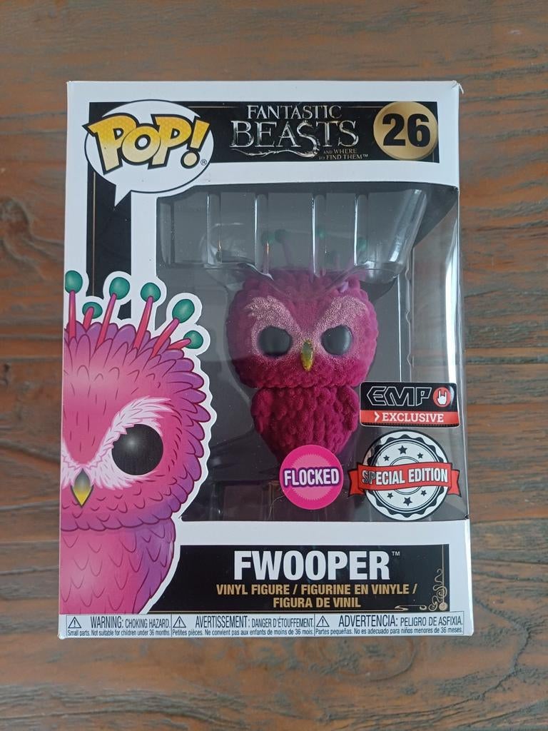Funko Pop: Fantastic Beasts, 26 Fwooper, Flocked special edi, Ophalen of Verzenden