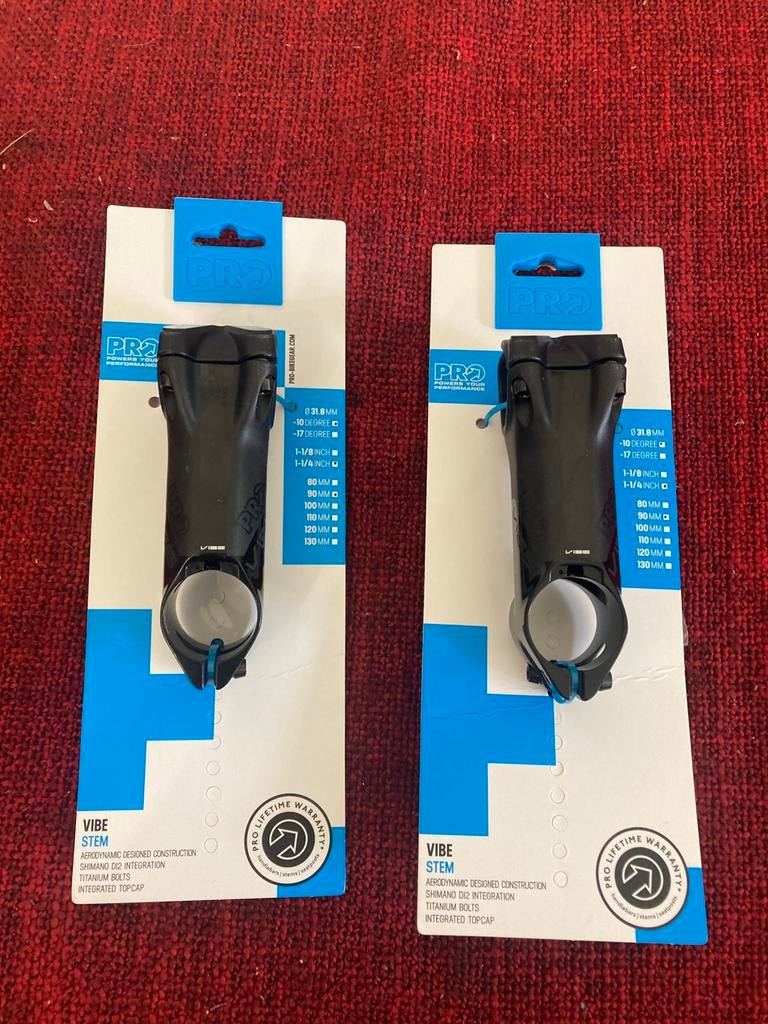 PRO STUURPEN VIBE DI2 RACe 1-1/4 inch 11-12 cm, Fietsen en Brommers, De ruyterstraat 86, Stuur, Zo goed als nieuw, Cycling@steenbergen.cc