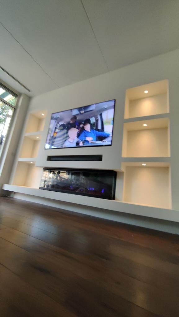 Cinewalls,tv kast,sfeerhaard,koof,renovatie. +31687823495, Ophalen of Verzenden, Elektrische haard