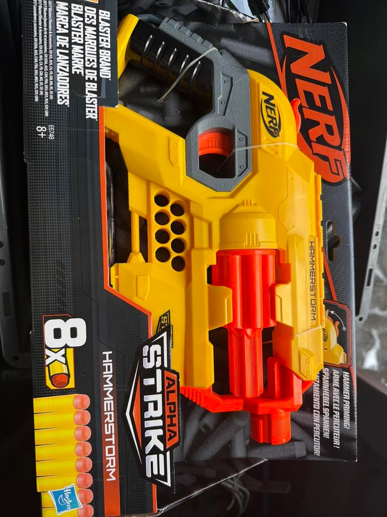 Nerf Alpha Strike Hammerstorm Blaster - Nieuw in doos!, Kinderen en Baby's, Speelgoed | Buiten | Actiespeelgoed, Ophalen of Verzenden