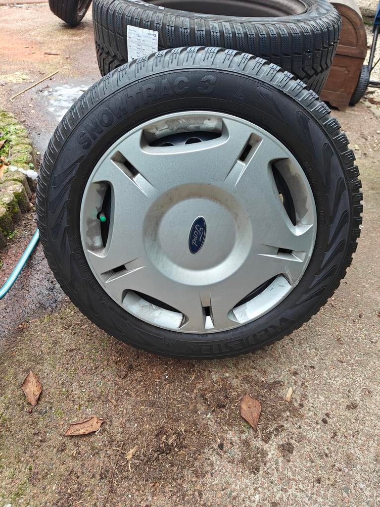 Stalen 16 inch velgen met nieuwe winterbanden, Ophalen, 16 inch, Banden en Velgen, Nieuw