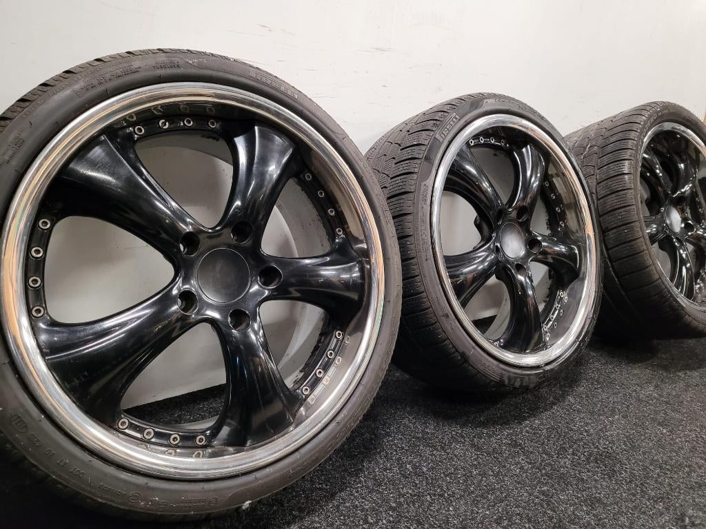19 inch Porsche 911 TechArt Formula 2 5x130 Winterbanden, 19 inch, Gebruikt, Porsche, Personenwagen