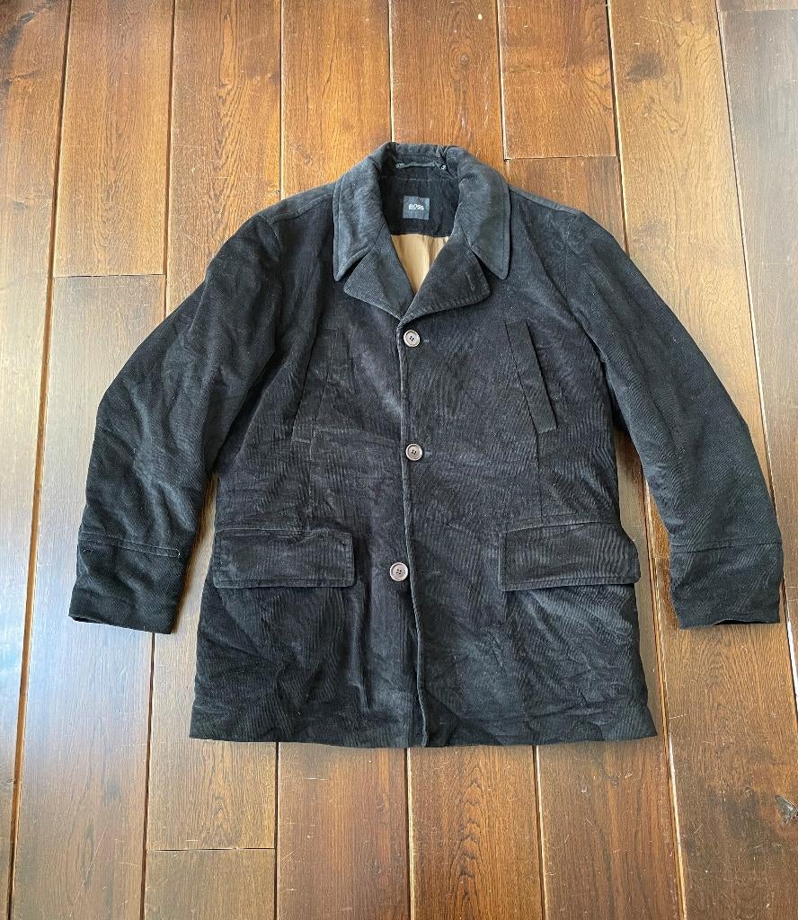 ** BOSS corduroy winterjas, maat 50 **, Maat 48/50 (M), Zwart, Ophalen of Verzenden, Zo goed als nieuw