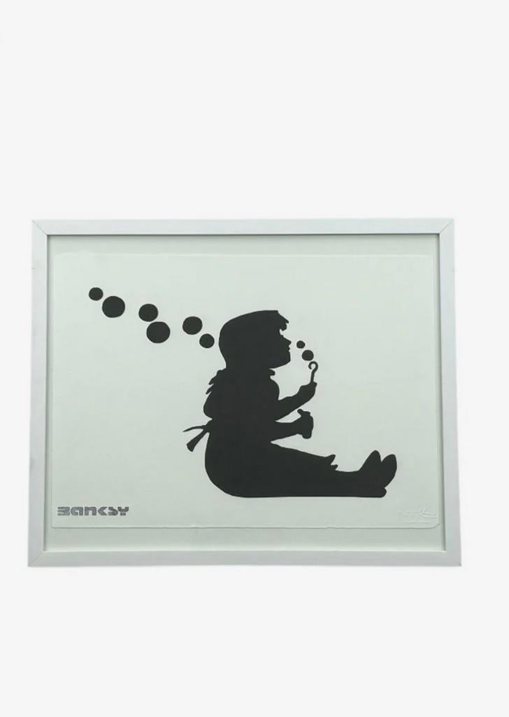 Banksy - Blowing Bubbles - Geert Jan Jansen, Antiek en Kunst, Ophalen of Verzenden