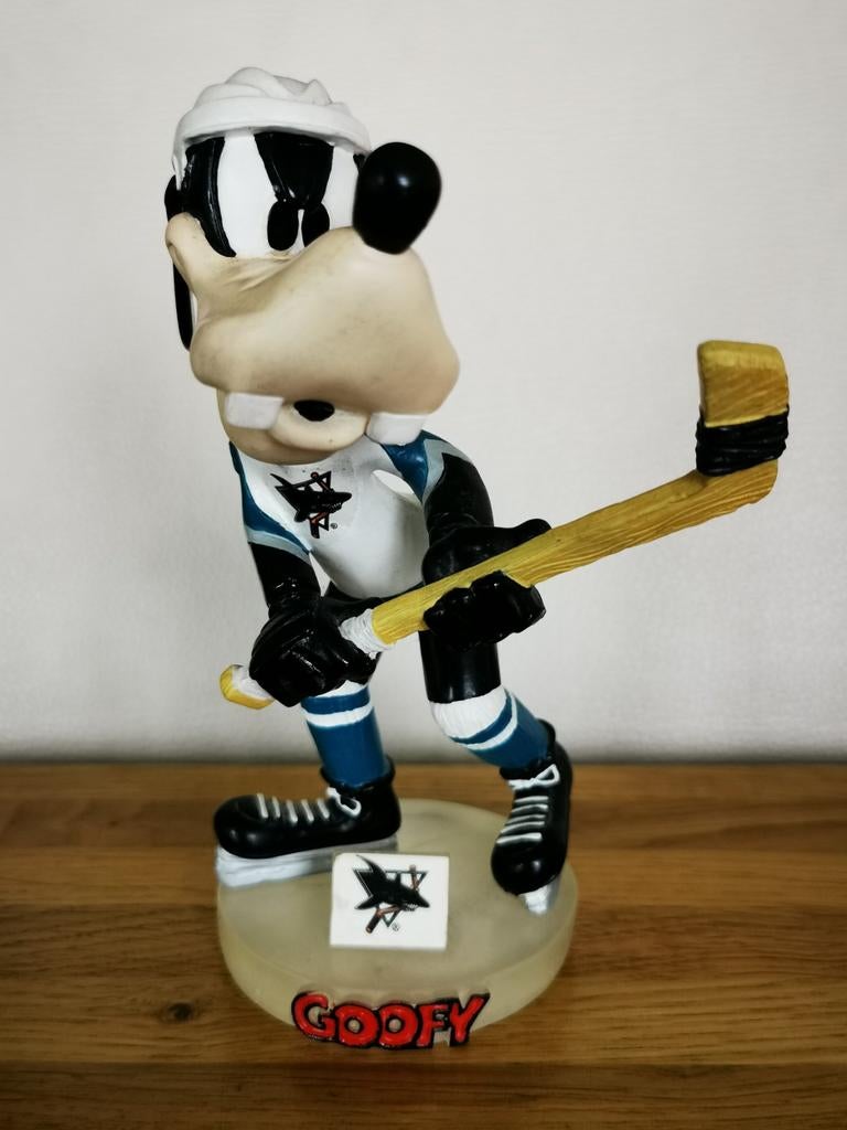 Goofy Bobblehead (2003): San Jose Sharks (NHL)., Ophalen of Verzenden, Goofy of Pluto, Zo goed als nieuw, Beeldje of Figuurtje