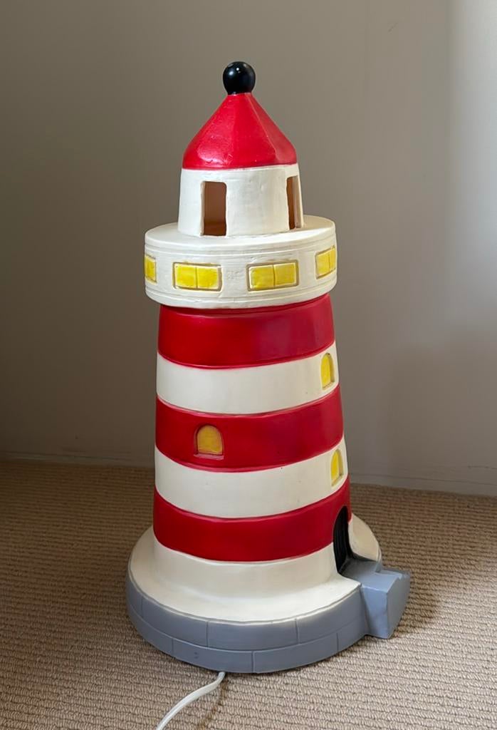 Vuurtoren lamp Heico, Ophalen, Zo goed als nieuw, Minder dan 50 cm