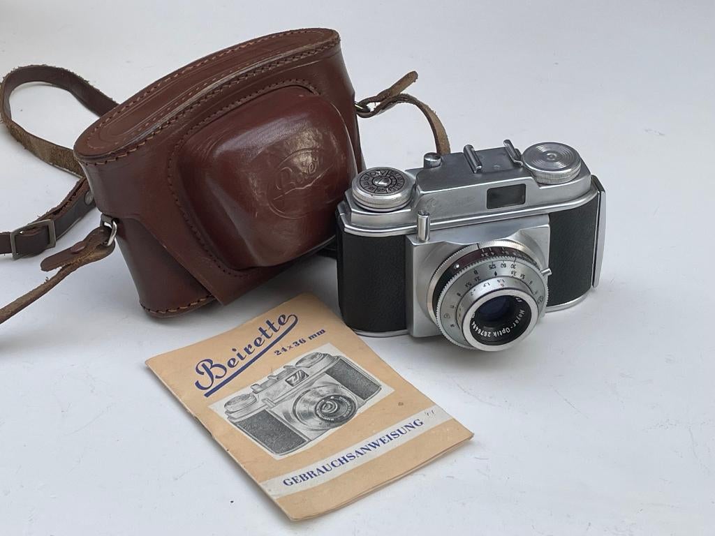 Beirette (1959) met Trioplan 1:3.5 lens & Junior II sluiter, Audio, Tv en Foto, Fotocamera's Analoog, Ophalen of Verzenden, Compact