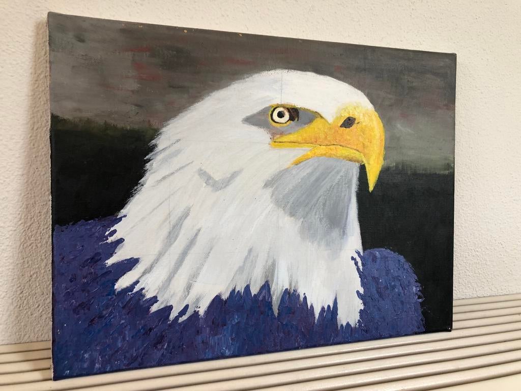 Mooi schilderij van arend, Ophalen of Verzenden