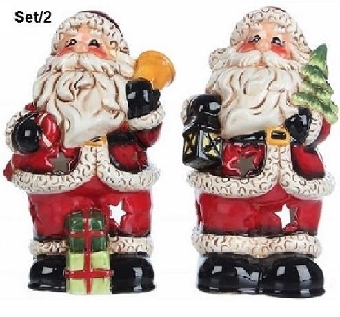 Kerstman waxinehouders set/2, Diversen, Verzenden, Nieuw