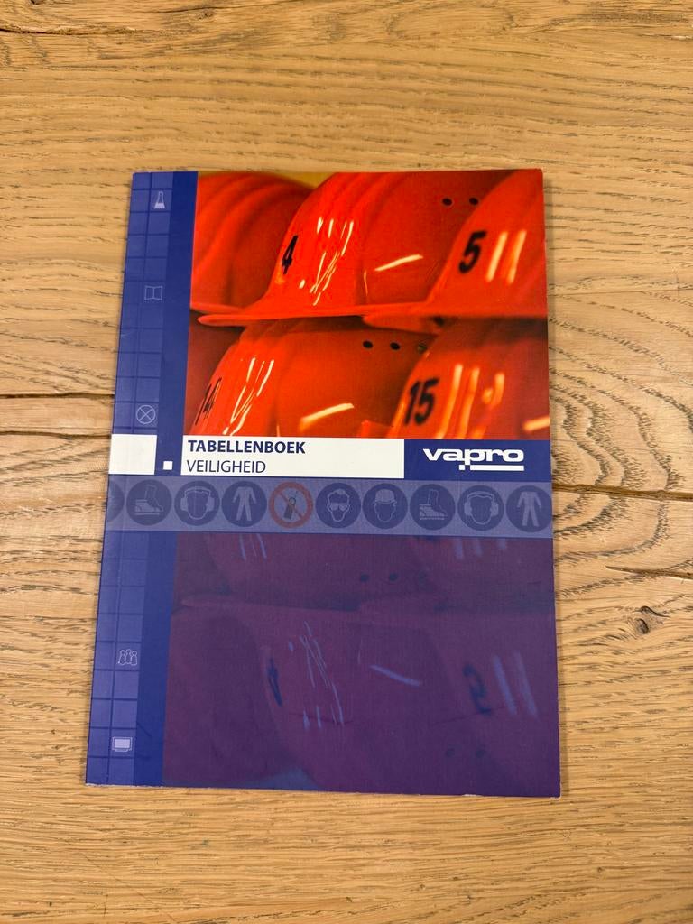 Vapro Tabellenboek Veiligheid - Industrie, Ophalen of Verzenden, Zo goed als nieuw, Overige onderwerpen