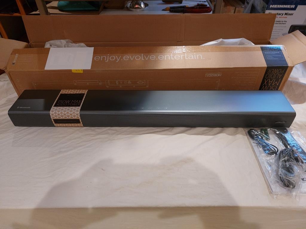 HORIZON HAV-S3130 Soundbar Antraciet als nieuw met bluetooth, Audio, Tv en Foto, Soundbars, ., Nieuw, Ophalen of Verzenden, .