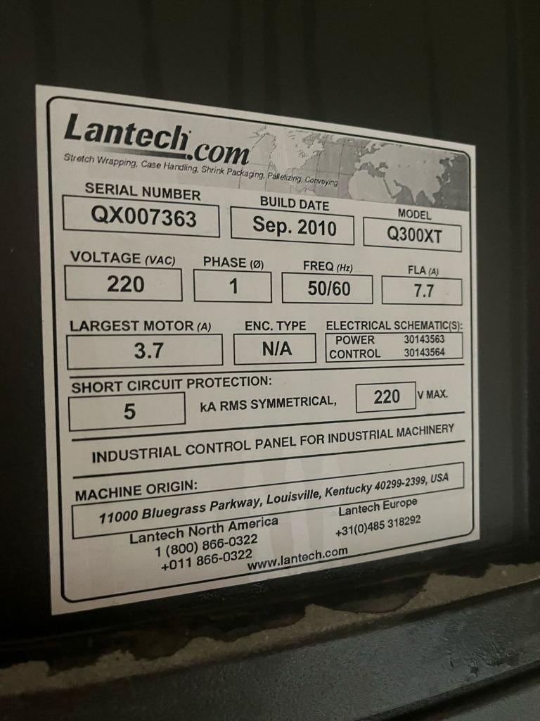 Lantech Q300XT automatische palletwikkelaar € 1500,00, Ophalen