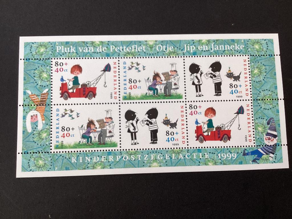 1999, Kinderzegels blok 1855, Postzegels en Munten, Verzenden, Na 1940, Postfris