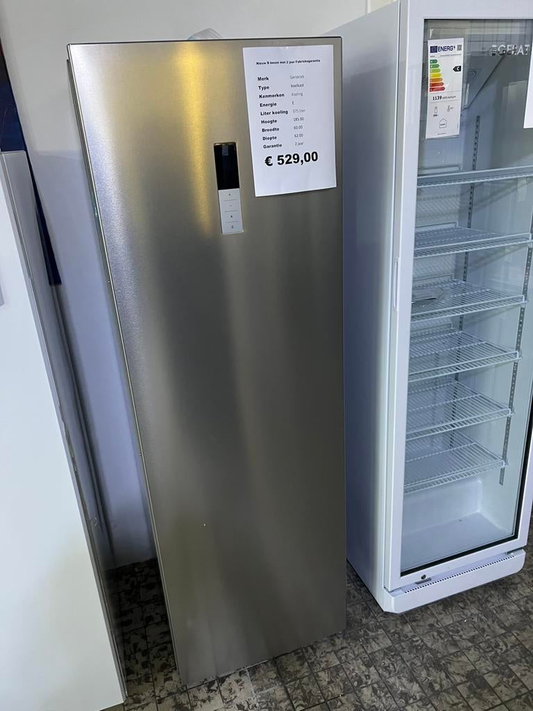 Grote rvs koeling koelkast nieuw 375 liter, Witgoed en Apparatuur, Koelkasten en IJskasten, Geratek, Zonder vriesvak, Geratek