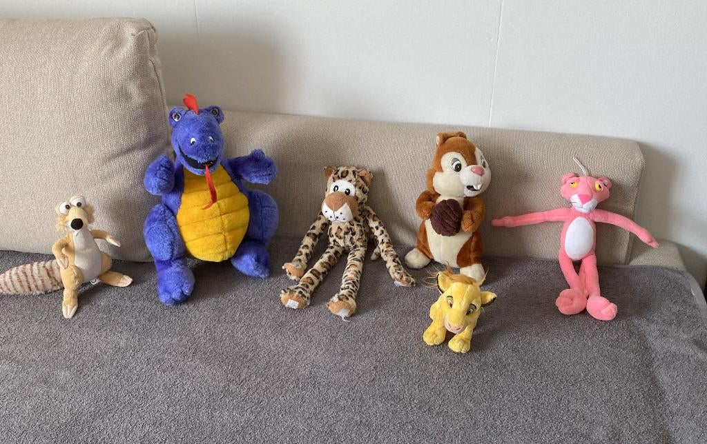 leuke knuffels Disney, Movie Park Germany, Pink Panter, Lidl, Ophalen of Verzenden, Zo goed als nieuw, Overige typen