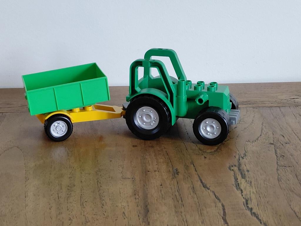 Duplo tractor met kiepwagen, Kinderen en Baby's, Speelgoed | Duplo en Lego, Ophalen of Verzenden, Gebruikt, Duplo