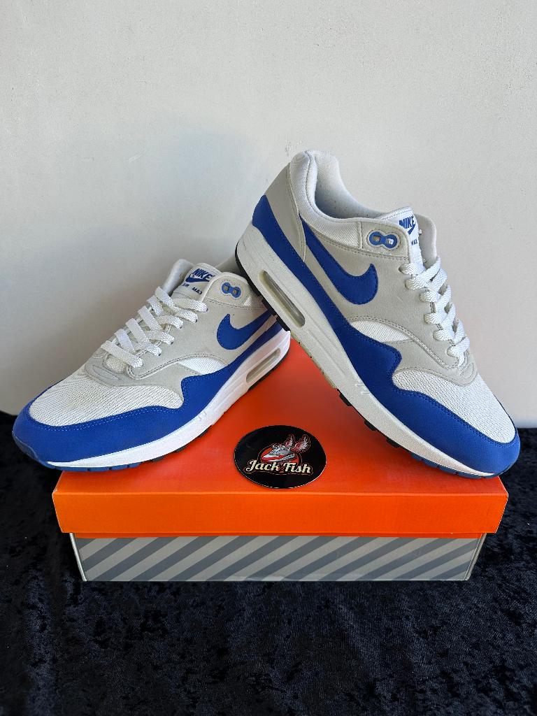 Nike air Max 1 Anniversary Royal Blue - size 44,5, Overige kleuren, Nike, Ophalen of Verzenden, Sneakers of Gympen