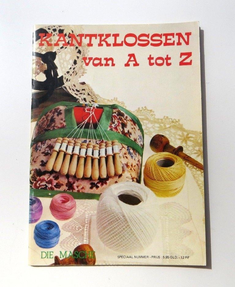 Vintage Hobbyboek M5398: Kantklossen van A tot, Ophalen of Verzenden, Zo goed als nieuw, Boek of Tijdschrift