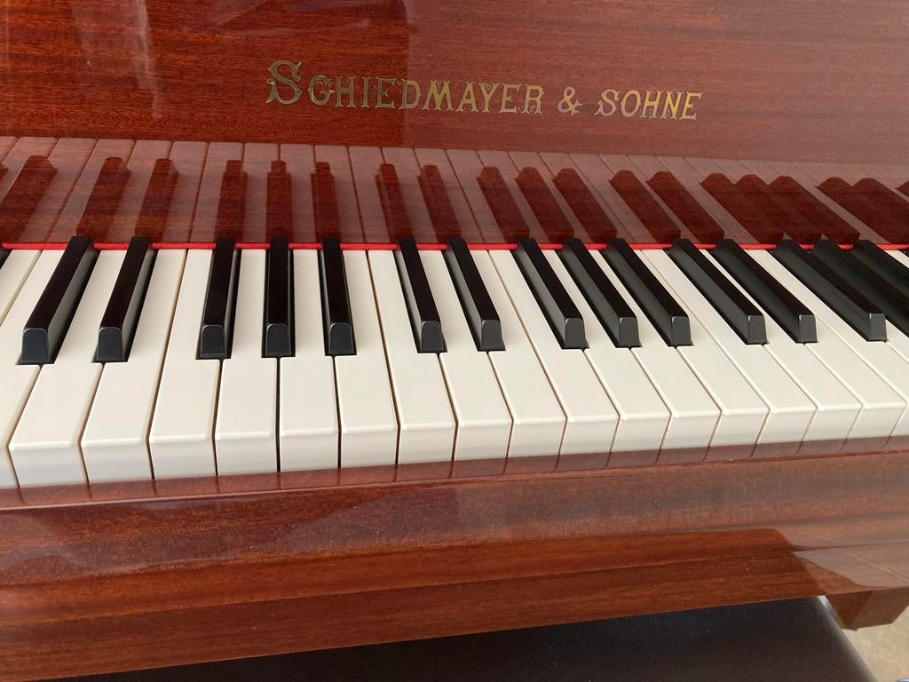 Schiedmayer & Sohne vleugelpiano, Ophalen, Zwart, Zo goed als nieuw, Hoogglans