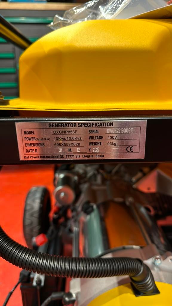 DeWalt DXGNP853E (nieuw), Ophalen, Elektrisch startend, Benzine, Nieuw