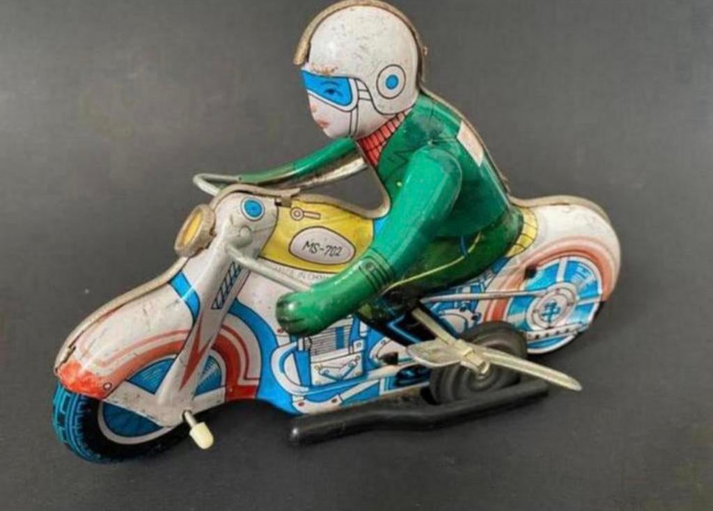 Wind-Up Toy Motorrijder, Jaren ‘70, Ophalen of Verzenden