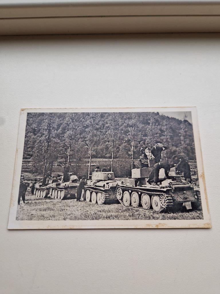Panzer 38(t) Mei / Juni 1940, Verzamelen, Ophalen of Verzenden, Duitsland, Foto of Poster