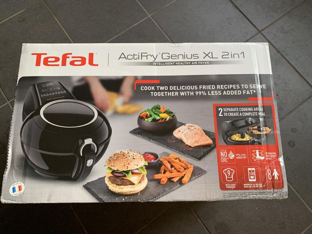 Tefal actifry genius xl - heteluchtfriteuse, Witgoed en Apparatuur, Airfryers, Zo goed als nieuw, Airfryer XL, 1500 gram of meer
