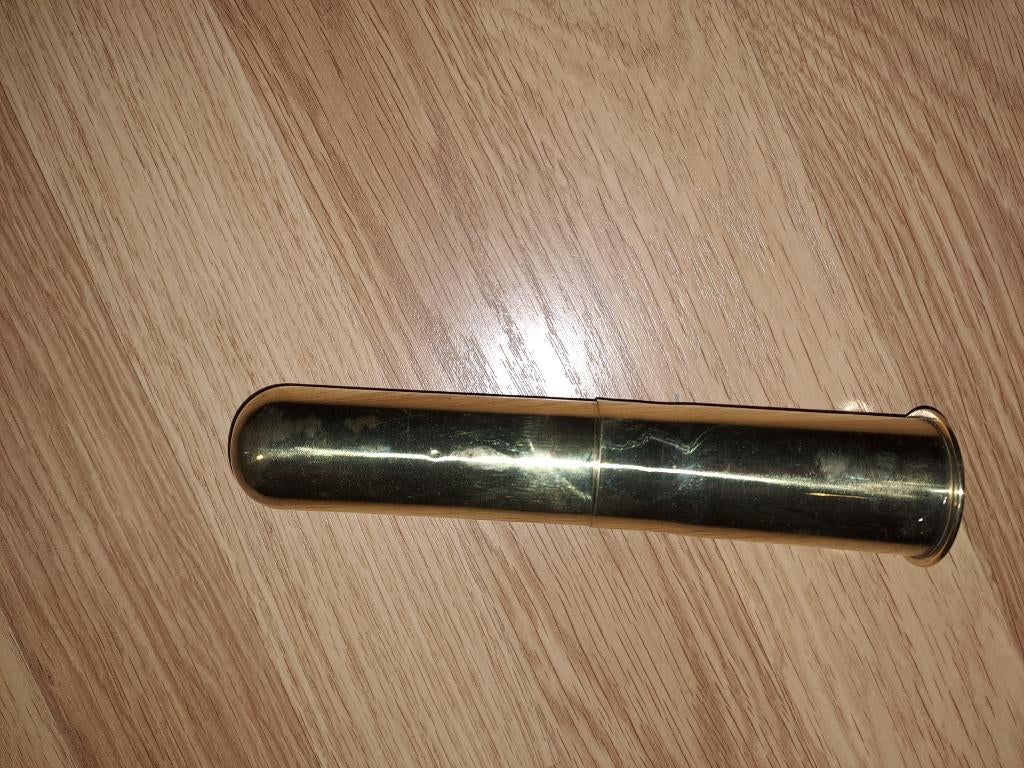 Franse 40mm kartets patroon huls van rond 1900, Verzamelen, Militaria | Algemeen, Ophalen of Verzenden, Landmacht, Overige gebieden