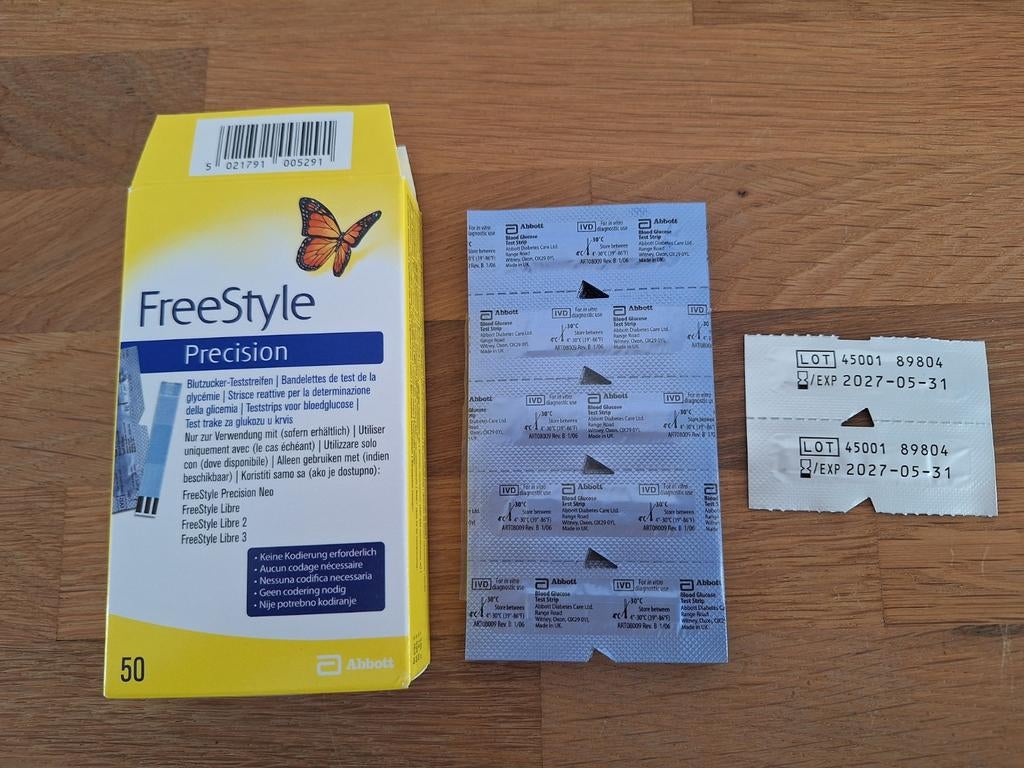 FreeStyle Precision teststrips houdbaar tot 31 mei 2027, Ophalen of Verzenden, Nieuw, Overige typen