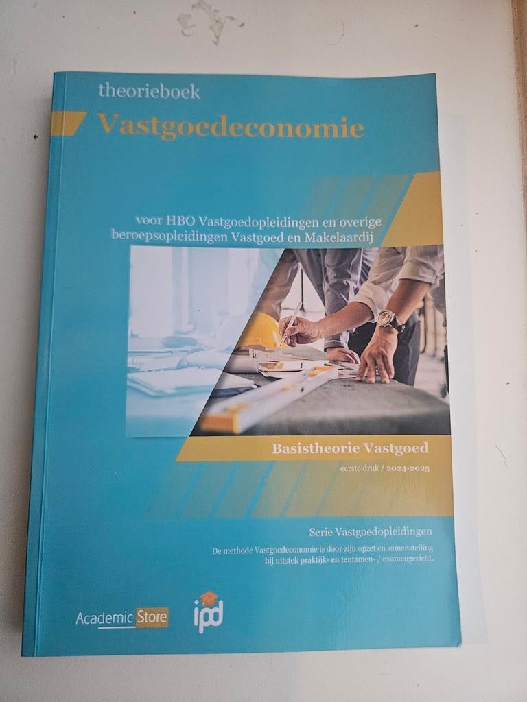 Theorieboek Vastgoedeconomie - IPD/Academic Store, Boeken, Onbekend, Zo goed als nieuw, Beta, HBO