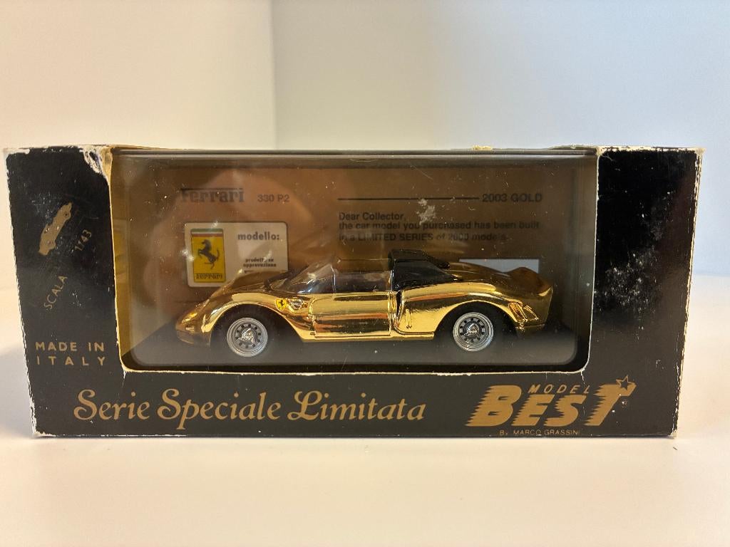 27869: Ferrari 330 P2 - Best Models 1:43 24kt. verguld !, Overige merken, Auto, Shop@carrera-toys.com, Ophalen of Verzenden