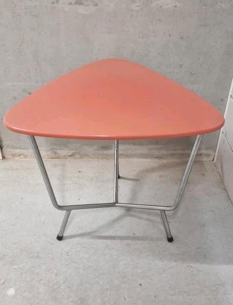 Wim Rietveld Auping bijzettafel retro vintage, Gebruikt, Vintage mid century, Metaal of Aluminium, 55 tot 75 cm