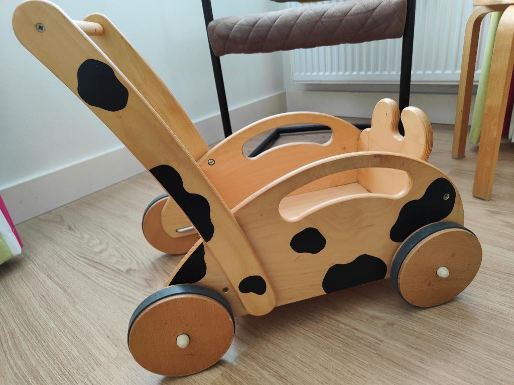 Janbibejan loopwagen koe, Ophalen, Gebruikt, Duw- of Trekspeelgoed