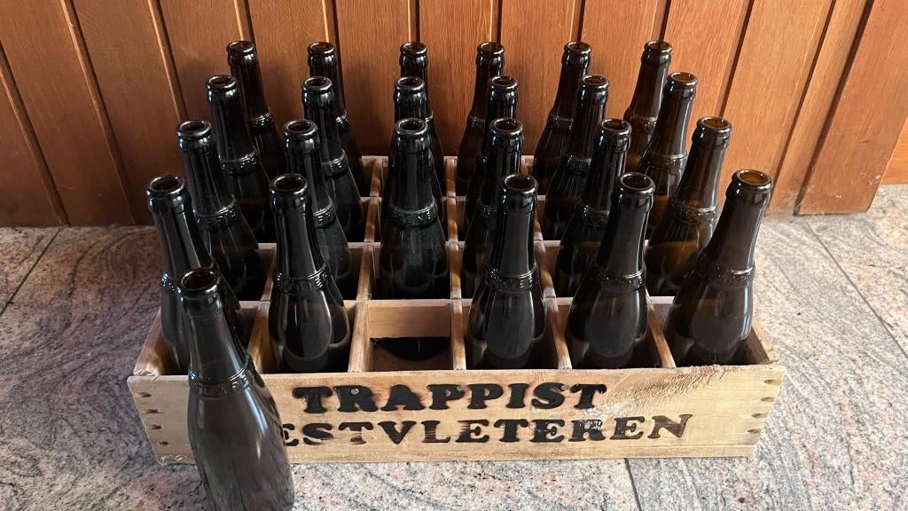 houten bierkratje kratje West Vleteren, Ophalen, Gebruikt, Flesje(s), Overige merken