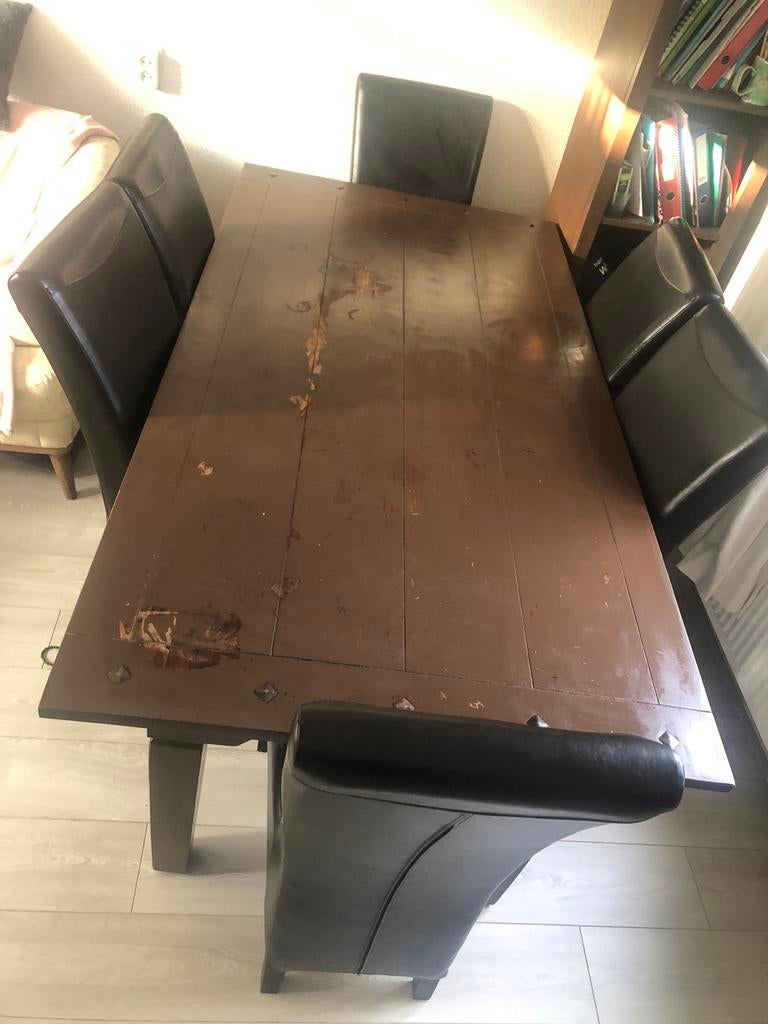 Eettafel, Ophalen, Gebruikt, Rechthoekig, 50 tot 100 cm