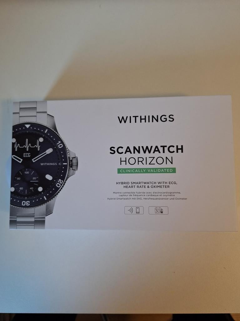 Withings Scanwatch Horizon - Nieuw in doos!, Ophalen, Withings, Nieuw, Conditie