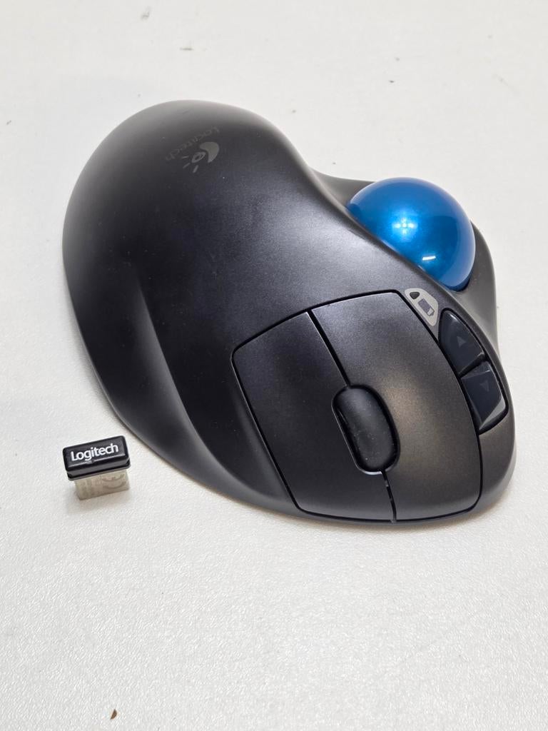 Logitech M570 Trackball Muis - Nette Staat, Computers en Software, Muizen, Rechtshandig, Muis, Gebruikt, Logitech