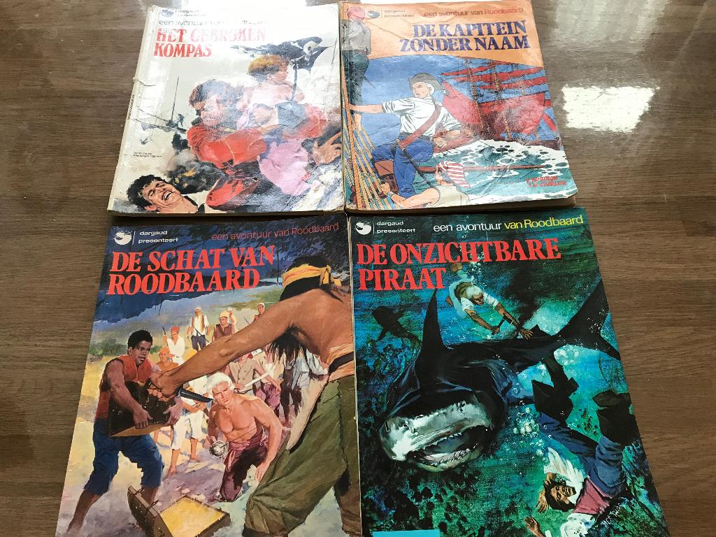 Kapitein Roodbaard strips, Meerdere stripboeken, Ophalen, Gelezen
