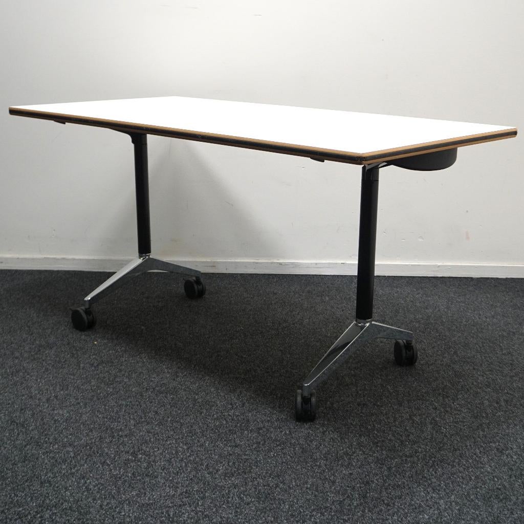 Wilkhahn Timetable Klaptafels | Verrijdbaar | 140 x 70 cm, Gebruikt, -, -, Ophalen of Verzenden
