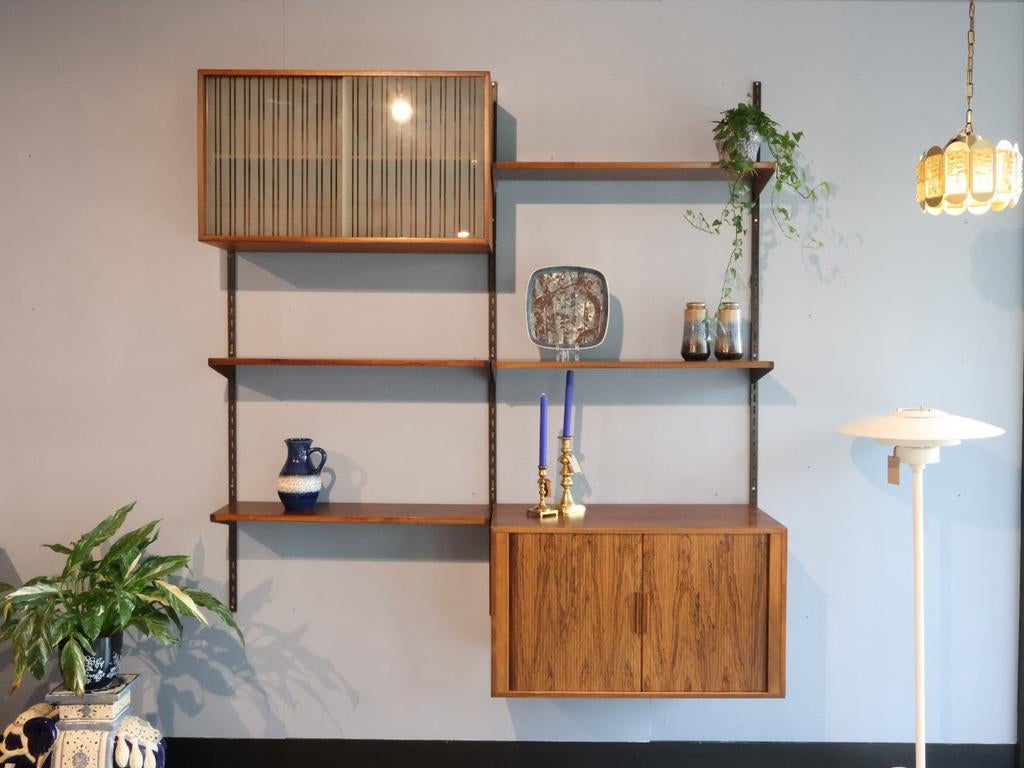 Kai Kristiansen | Wandsysteem | Modulair | Palissander, Huis en Inrichting, Kasten | Wandmeubels, Gebruikt, 150 tot 200 cm, 150 tot 200 cm