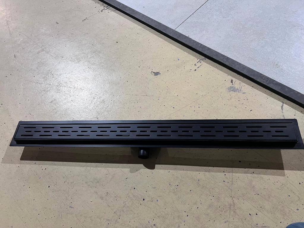 douchegoot, drain, afvoerput in zwart 100cm, Ophalen of Verzenden, Nieuw, Rvs, Douche