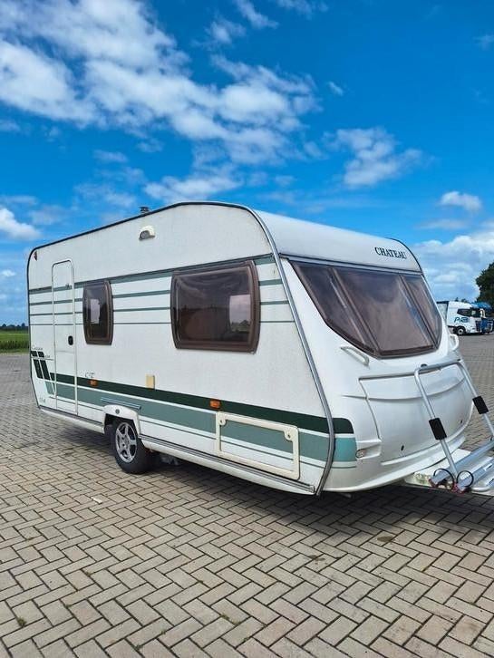 Chateau Calista 430, Voortent, Mover, Bovag 2025, Caravans en Kamperen, Caravans, Chateau, Schokbreker, Dwarsbed, Treinzit