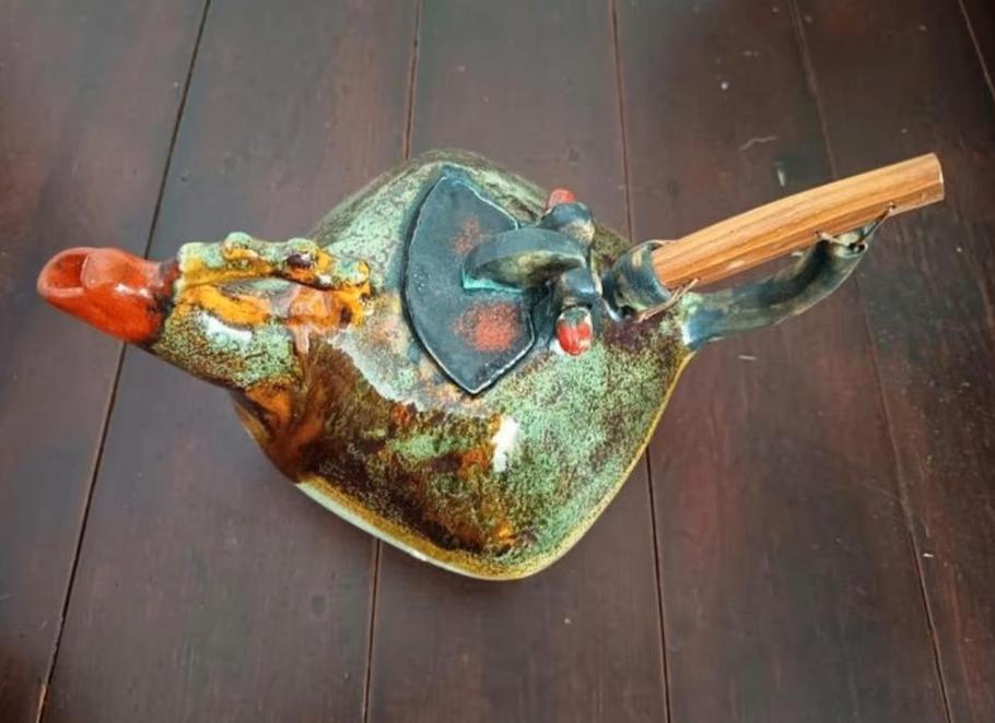Unieke Keramische Theepot uit Argentinië, Antiek en Kunst, Ophalen of Verzenden