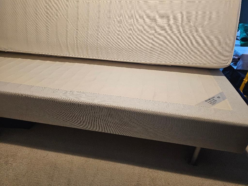 Boxspring ikea sultan Akura 2x 90 cm x 200cm, Huis en Inrichting, Slaapkamer | Matrassen en Bedbodems, Ophalen, Gebruikt, 90 cm