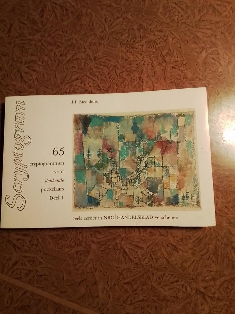 Scryptogrammen voor denkende puzzelaars - Deel 1, Boeken, Ophalen of Verzenden, Zo goed als nieuw, Overige onderwerpen, J.J. Steenhuis