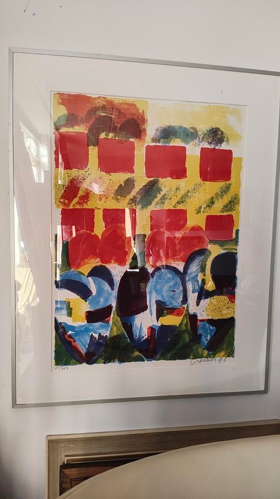 Jan Cremer zeefdruk uit de serie 'L'Histoire des Coeurs' '98, Ophalen