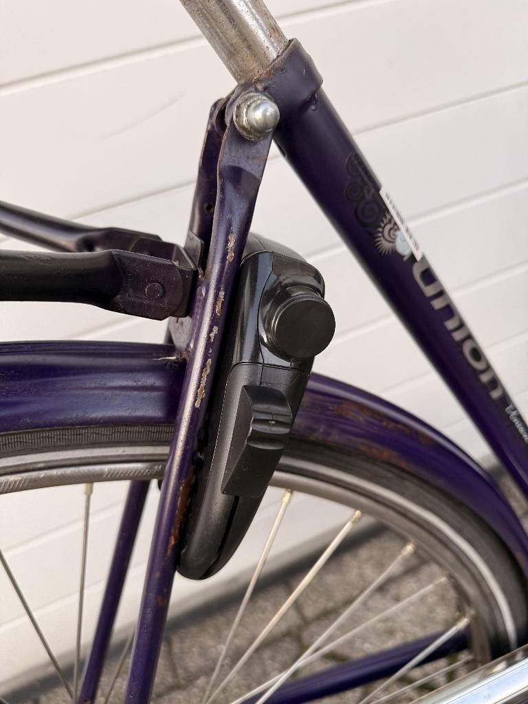 union 28 inch paars omafiets - Slot - Gel zadel, Ophalen of Verzenden, Gebruikt, Versnellingen